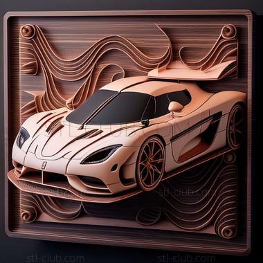 3D мадэль Koenigsegg One1 (STL)